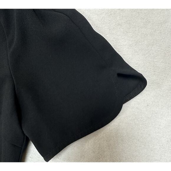 TRINA TURK Womens Black Cut Out Short Sleeve V Neck Career Wear Size Small - Picture 4 of 9